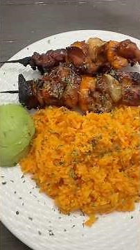 Chicken shish kabobs on the grill #recipe #comfortfood