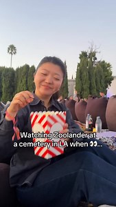 Blue steel? He’s still got it 😏✨ Watching Zoolander at @cinespia when Derek Zoolander himself shows up with a performance from Mr. Milchick? Just another day in LA 😂. Thanks Ben Stiller, Tramell Tillman, and USC Marching Band for the surprise visit ✨! Yes they played ‘Relax’ 🎺🥁 #benstiller #zoolander #tramelltillman #severance #appletv #cinespia #losangelesevents #movienight #hollywoodforevercemetery | CupofTJ