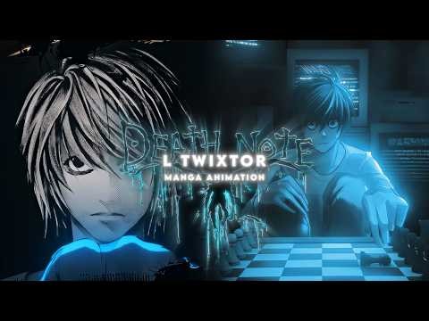 L Lawliet Manga Animation | Twixtor Clips | Death Note