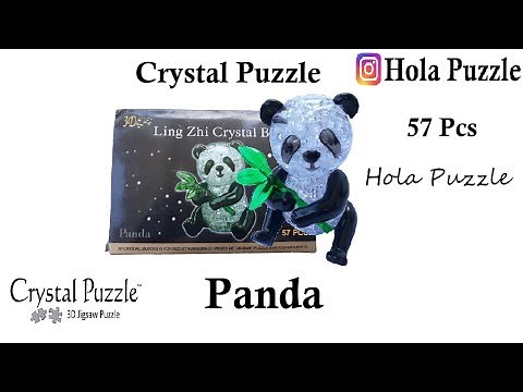 Crystal Puzzle || Panda || 3D Jigsaw Puzzle