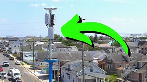 Explaining The 5G Blue Poles in Wildwood Many folks have been driving around North Wildwood and notice that there are these new blue poles. These massive poles are 5G nodes and they allow your cell phone service to be better. IF you ever tried to go live during a fireworks show you would know that your internet gives out (as social media managers we have experienced this a lot). When turned out we won't have that problem anymore. Let's talk about these different kinds of poles and how they work.