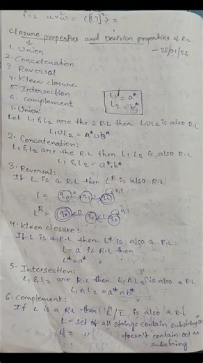 Closure Properties and Decision Properties of Regular Language|FLAT