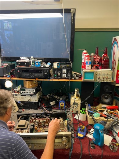 Getting this Onkyo Receiver up and running. #hifiaudio #vintageaudio #audiophile #audiophiles #vintagestereo #workvibes | The Vintage Audio Shop