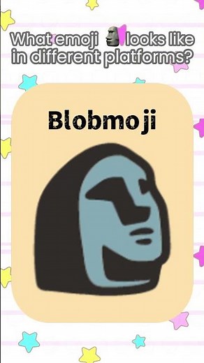 🗿Moai emoji on different platforms? #emoji #design