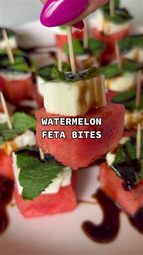 WATERMELON FETA BITES: Refreshing Summer Appetizer