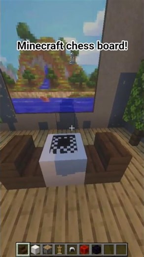 Easy chessboard to build in Minecraft vanilla #minecraft