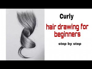 How to draw hyper realistic curly hair drawing for beginners in this video step by step