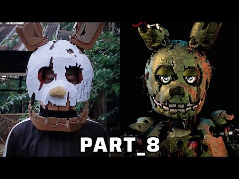 "How to Make a Realistic Springtrap Mask with Cardboard | DIY FNAF Cosplay Tutorial (Part 8)"
