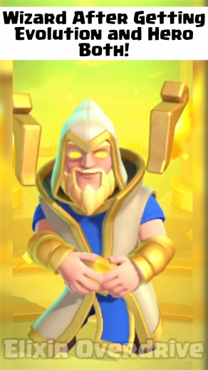Wizard With Evolution AND Hero?? This Is Crazy moves 😭🔥#ClashRoyale #CRShorts #viral #shorts