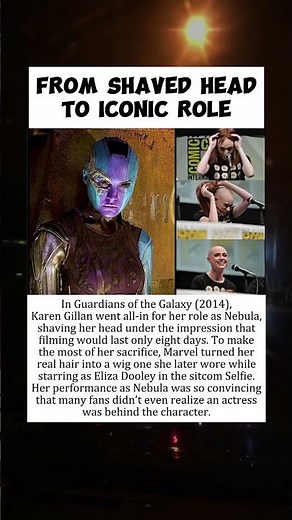 Karen Gillan’s Transformation into Nebula