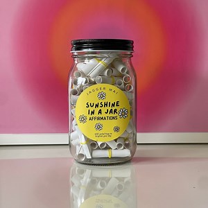 Affirmation Jar for Sending You Sunshine | 100 Uplifting Affirmations for Self-care and Positive Vibes - Etsy