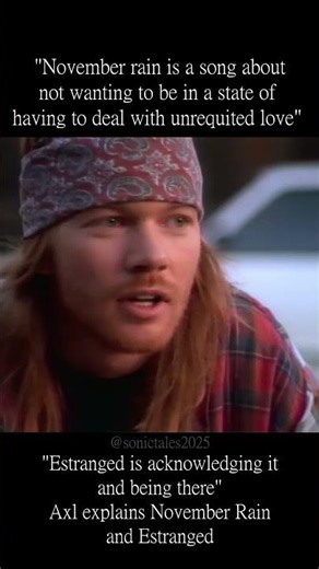The Connection Between November Rain and Estranged 🌧️🎸 Axl Rose Explains epic GN'R songs #shorts