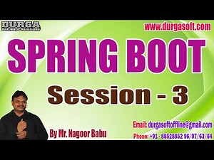SPRING BOOT tutorials || Session - 3 || by Mr. Nagoor Babu On 16-05-2023 @8AM IST