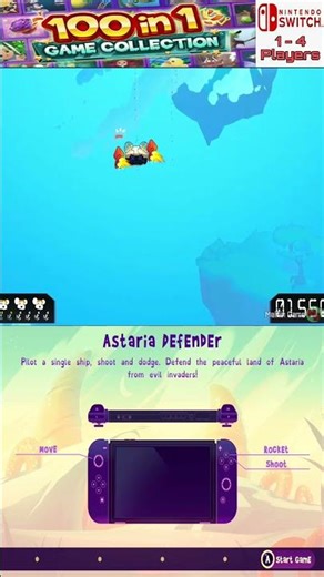 astaria defender - 100 in 1 Game Collection - mainin game