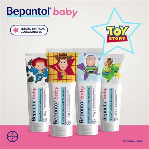 Edição limitada colecionável de Bepantol Baby, inspirada em Toy Story