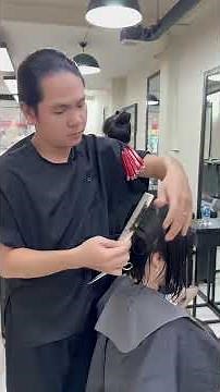 Chic Short Layered Bob Haircut Tutorial for Girl | #bobhaircut