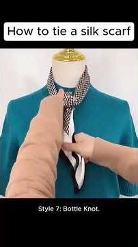 HOW TO TIE A SILK SCARF 🧣 FLIGHT ✈️🛫✈️✈️✈️✈️✈️#flightattendant #american #cometodubai