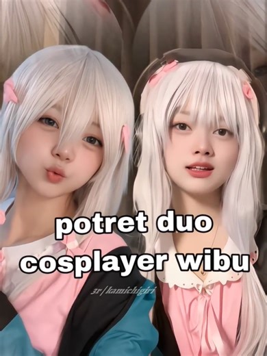 cung yg ngira mereka kembar,sekilas dri gambar pertama memang susah di bedakan, hnya orang-orang tertentu yg mempunyai sharingan yg dapat membedakan mana felicia mana kkura. cr : @kayzupresett #ssnappy #kkura #cosplayindo #tiktokindonesia #sagiriizumicosplay