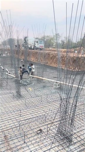Massive Raft Foundation Concrete Pouring | Site Execution with RMC & Vibrator