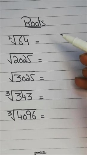 Easy Method to solve Roots. #creatorsearchinsights #teachersoftiktok #math #mathematics #mathbite
