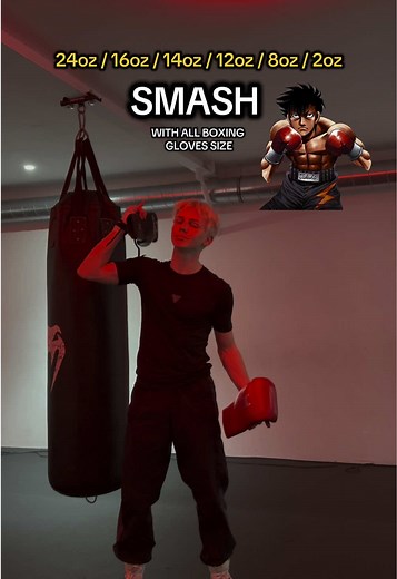 Sendo smash with boxing gloves size 24oz explained