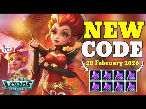 *New* Lords Mobile Redemption Code 28 February 2026 || New Redeem Code Lords Mobile