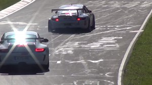 Porsche 911 Tire Blowout on Nürburgring - Slick Tire Fails at High Speed