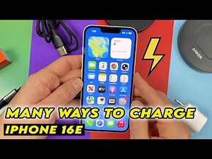 iPhone 16e : How to Charge - Many Different Ways!