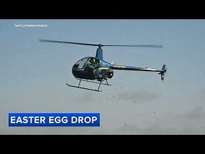 Aurora hosts helicopter egg drop event ahead of Easter Sunday