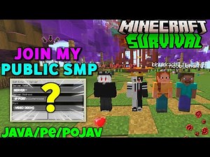 Join My New Public Smp 🥰 For Minecraft (Java/pe) | 24/7 Online | Cracked 1.21+ | Anyone Can Play 🌲
