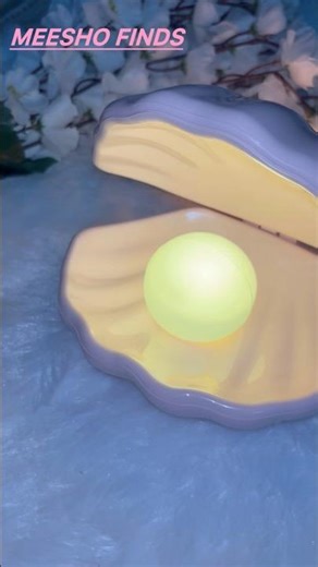 Unboxing Pearl Shell Night Lamp from Meesho..#viral #trending #shorts #unboxing #meesho #ytshorts