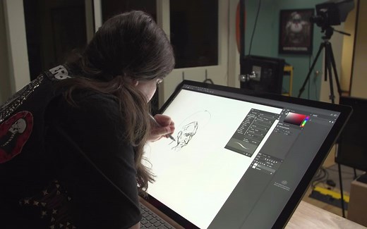 【全中字！】Tested_Surface Studio画手使用感&详细测评【微软】@绝影