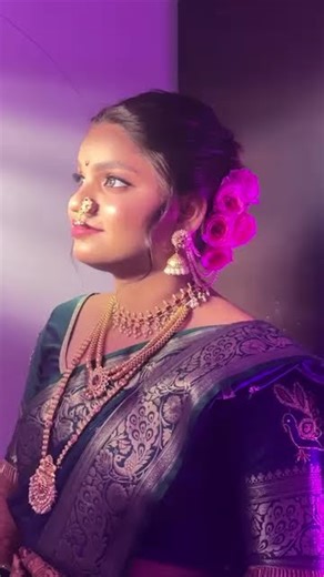 “My traditional Maharashtrian wedding look ❤️ #MaharashtrianBride #WeddingReel #TraditionalLook