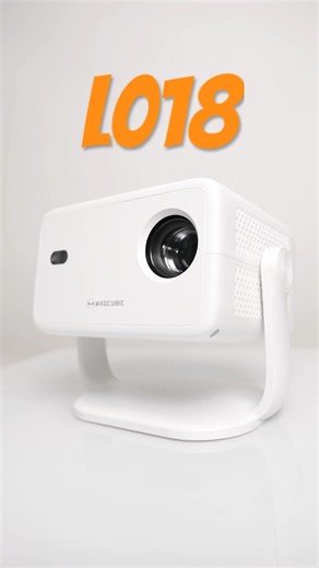 From wall to ceiling, this projector rotates 180° for endless possibilities! ✨#magcubic #projector