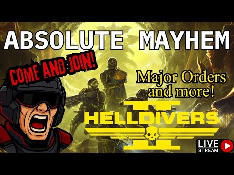 LIVE Helldivers 2 — High Difficulty Missions, Absolute Mayhem & Big Team Energy!