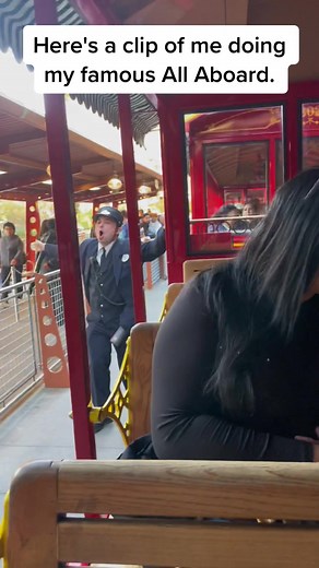 Loudest All Aboard at Disneyland Railroad