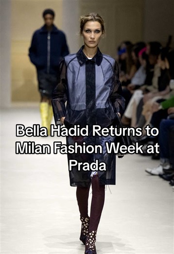 Bella Hadid Takes Milan Fashion Week by Storm for Prada