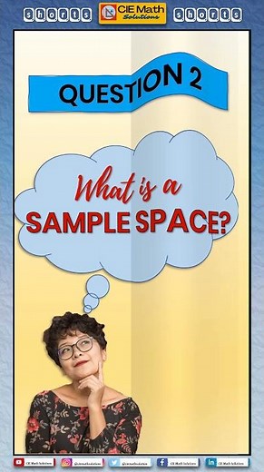 Experiment, Sample Space and Events in Probability [#shorts]|Intro to Probability| AS/A Level Maths