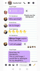 Wrong send it was supposed to send it to sy-on boy #spyxfamily #anyaforger #chat #reelsfyp | Bey Sushii