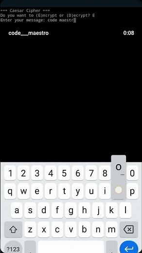 caesar cipher by using python #coding #taskcompletion #programming #python #education #pycharm