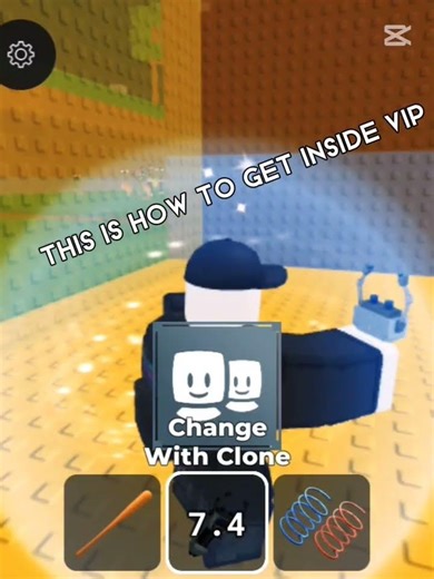 this is how to get inside the VIP