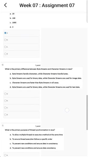 Programming in Java Assignment 7 #nptel #answer #solution #java #trendingshorts