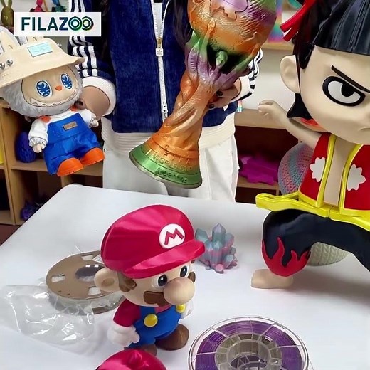 PLA Multi-Color Filament – 3D Printing Process & Final Result