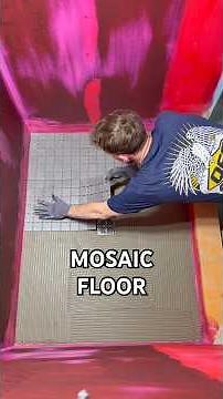 How to install mosaic tile floor