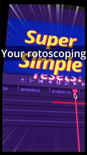 Rotoscoping hack that saves hours #davinciresolve #tutorial #editing