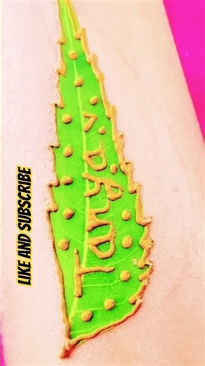 trending song kehu kaile na hoi ,"Tanya 💞✨ name mehndi tattoo design #viralshort #leaf🌿stylishmehndi