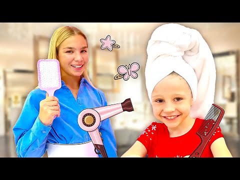 Nastya learns to behave like a princess