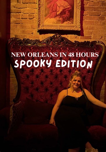 48-hour itinerary for your spooky trip to New Orleans 🕯️🦇💫 I fear I always have to put a disclaimer on these videos to say that this is certainly not the only way to spend a weekend in New Orleans. If you have more time, that’s great. If you want to see more things, do it!!! This is just one idea for an itinerary that focuses on the spooky & supernatural. Let me know if there is anything else we should add to this video and enjoy! Follow along for more travel tips & itineraries 💌 #thingstodo