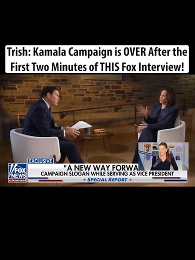 Trish: Kamala Finished Her Campaign in First Two Minutes of THIS Fox Interview! Subscribe and watch the FULL show at YouTube.com/@TrishReganChannel #trishregan #trishreganshow #joebiden #donaldtrump #election2024