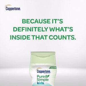 Coppertone Pure and Simple Baby Sunscreen Lotion SPF 50, Zinc Oxide Mineral Sunscreen for Babies, Hypoallergenic and Tear Free, 6 Fl Oz Bottle